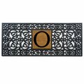 Calloway Mills 17 x 41 in. Rubber Monogram Rectangular Doormat, Black - Letter O 170011741O